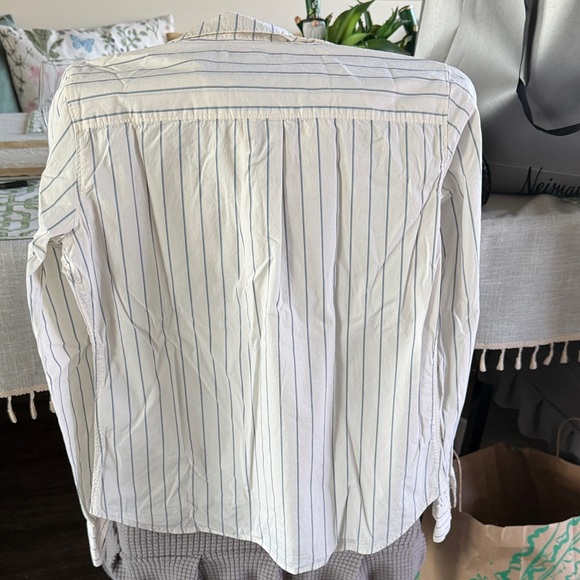 King Ranch White Striped Button-Down Shirt - XS - Picture 3 of 4